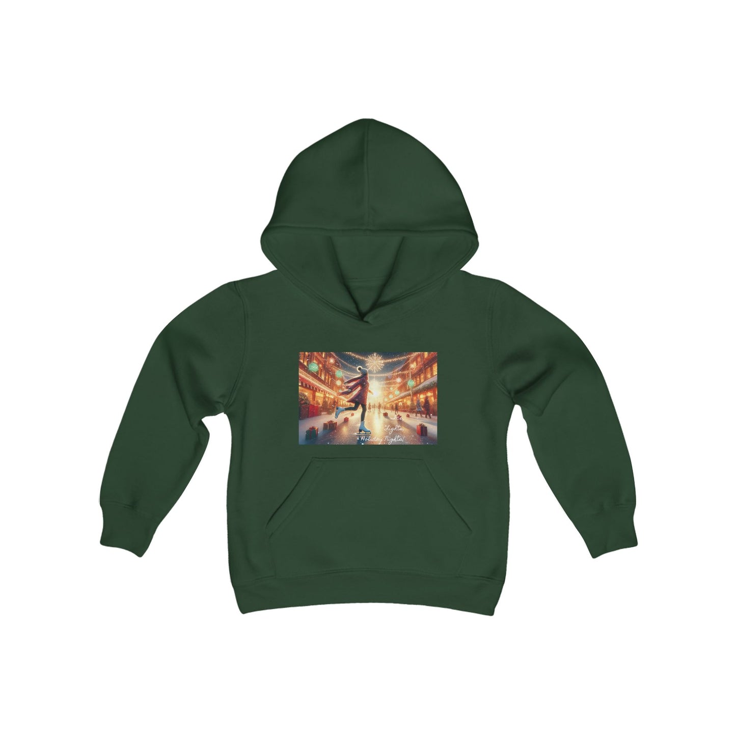 Girls' Hooded Sweatshirt - Ice, Lights, & Holiday Nights!