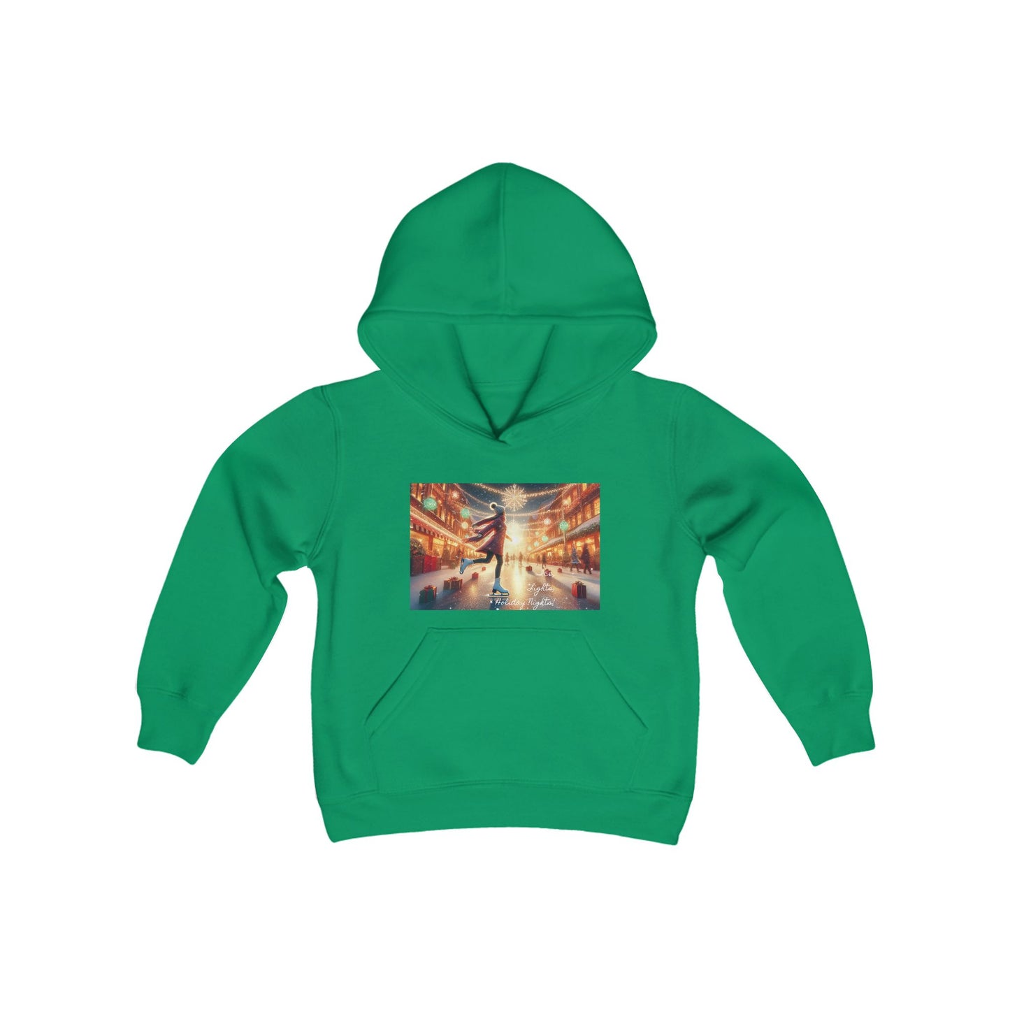 Girls' Hooded Sweatshirt - Ice, Lights, & Holiday Nights!