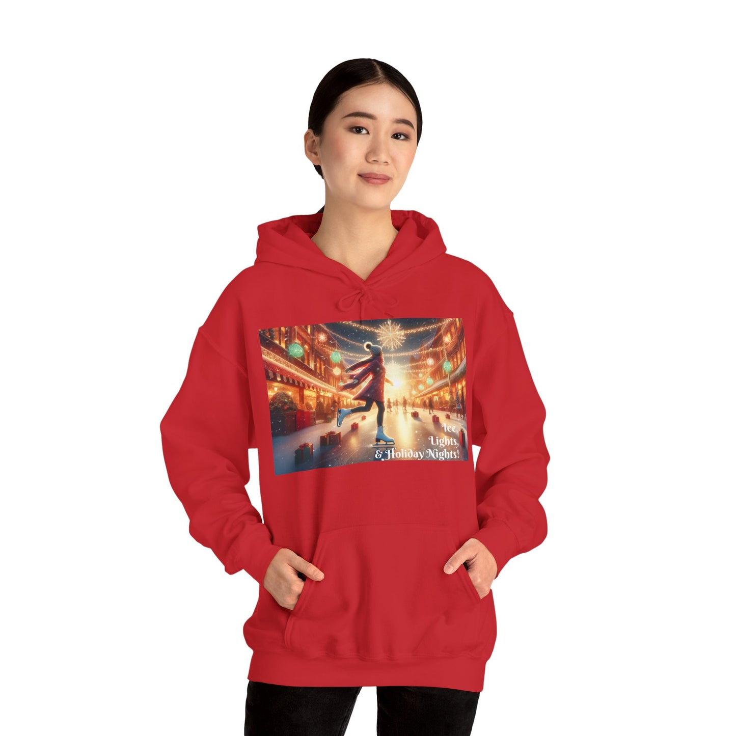 Women's Hooded Sweatshirt - Ice, Lights, & Holiday Nights!