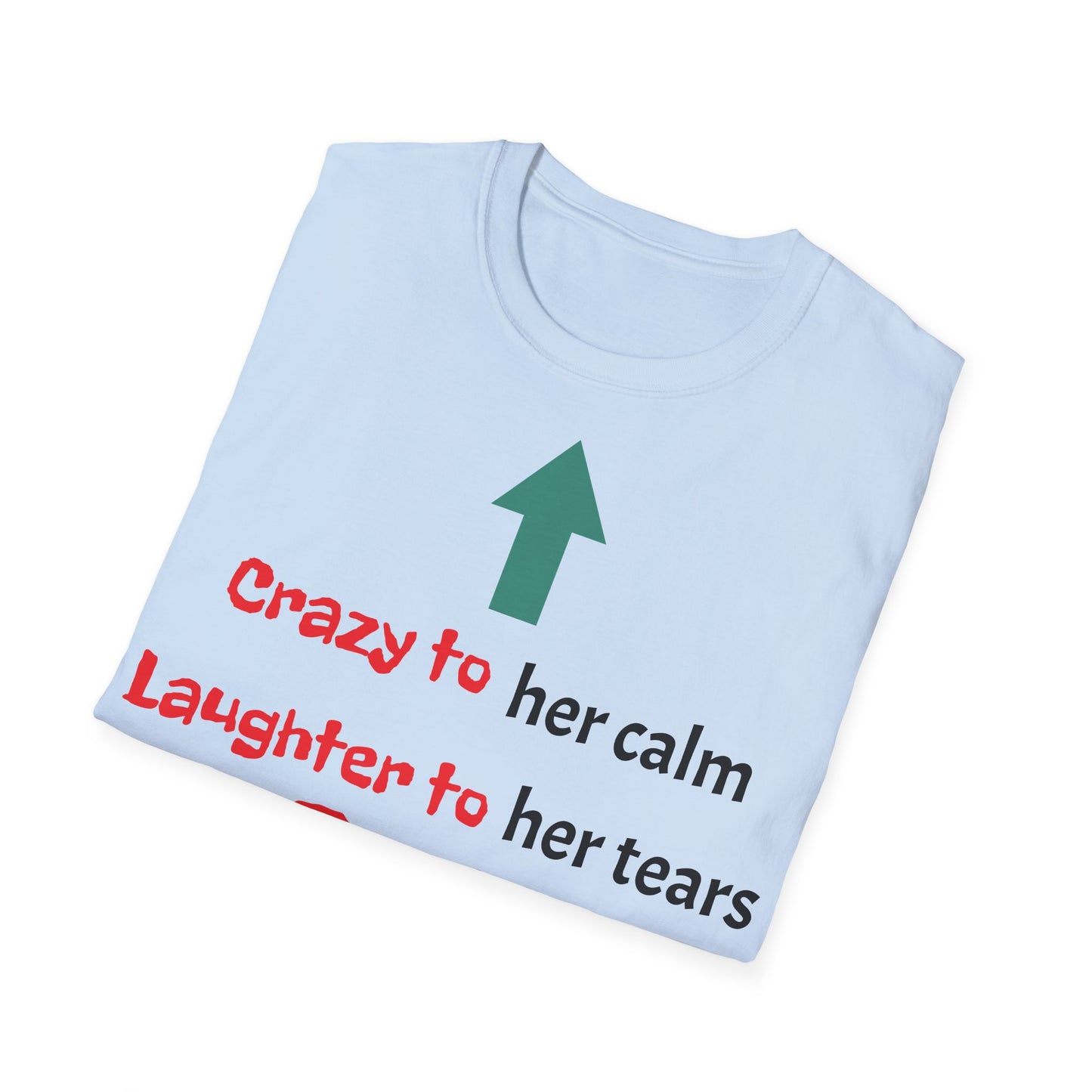 Men's T-Shirt | Crazy to Her Calm, Laughter to Her Tears, BEST BROTHER EVER | Brother & Sister | India Themed | Men's Softstyle T-Shirt