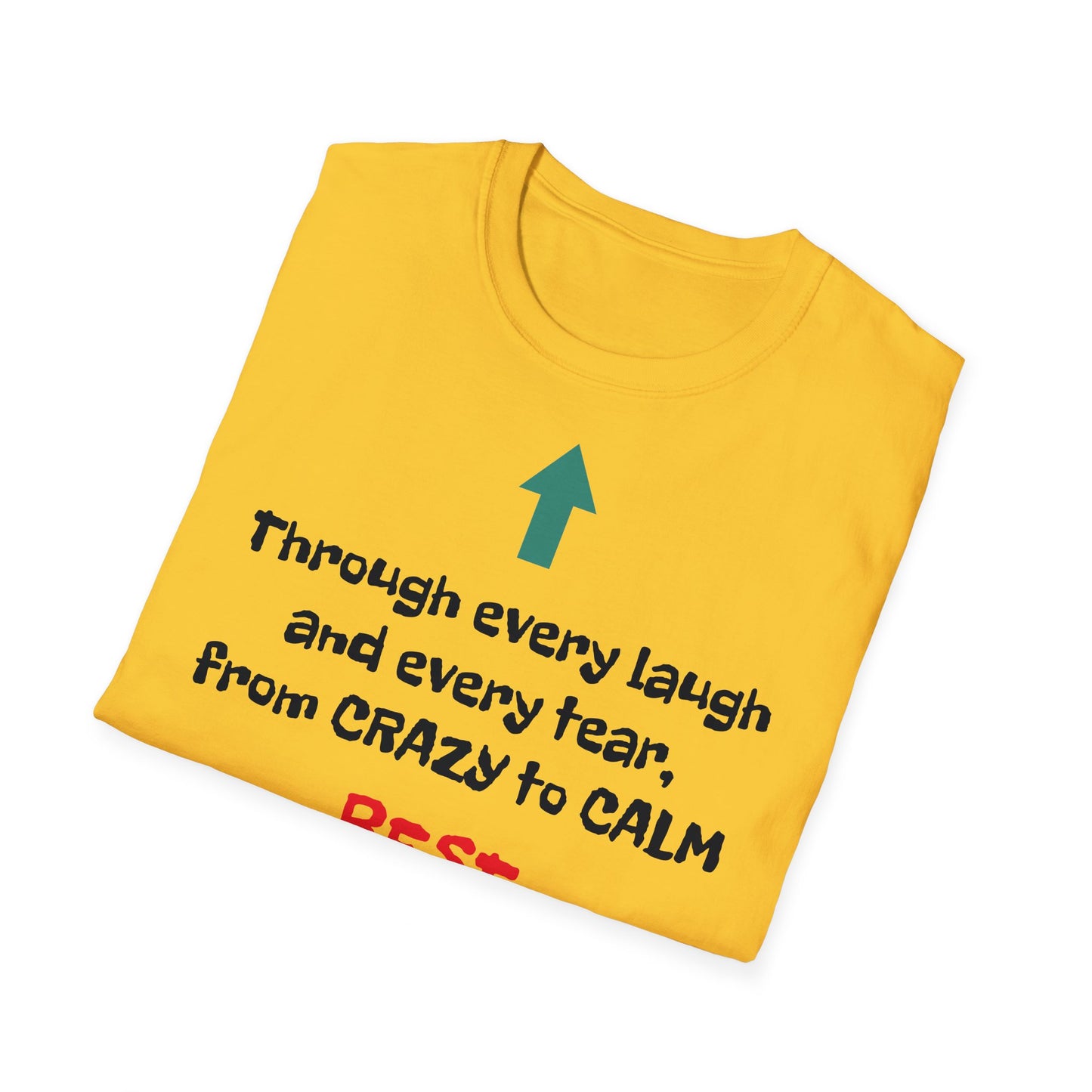 Raksha Bandhan Women's T Shirt | Through every laugh and every tear, from crazy to calm, BEST SISTER EVER! | Brother & SIster | Women's Softstyle T-Shirt