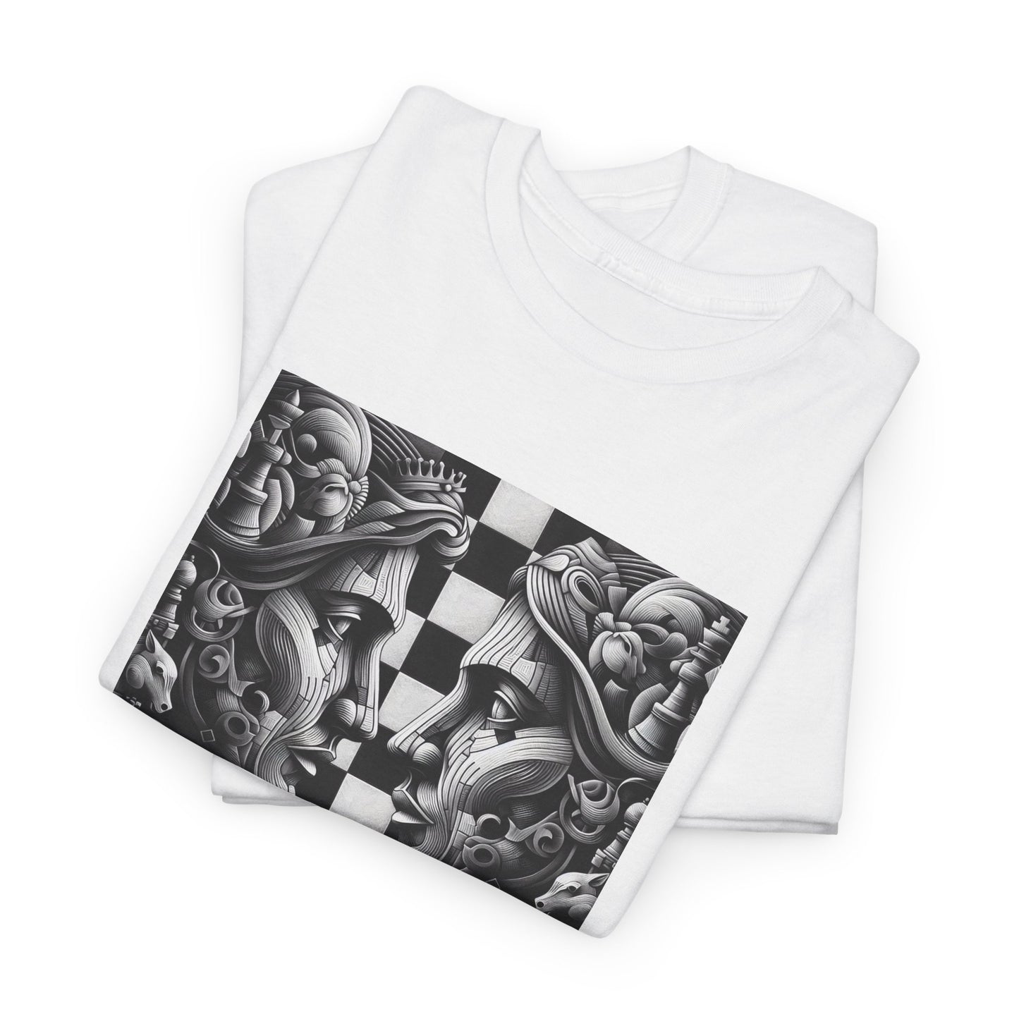 Women's T-Shirt | Strategize. Execute. Dominate. T-shirt | Bold | Chess themed | Women's Heavy Cotton Tee