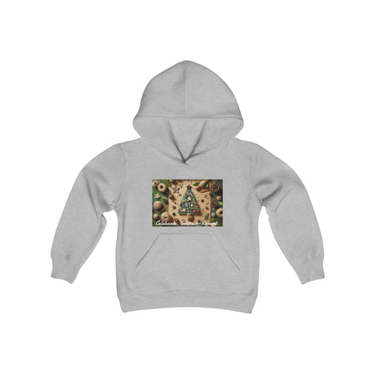Girls' Hooded Sweatshirt - Celebrate. Sustain. Repeat.