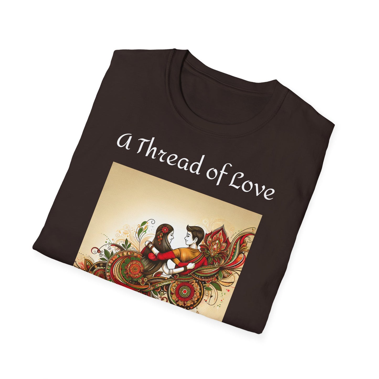 Men's T-Shirt | A Thread of Love. A Bond for Life | Brother & Sister | India Themed | Men's Softstyle T-Shirt