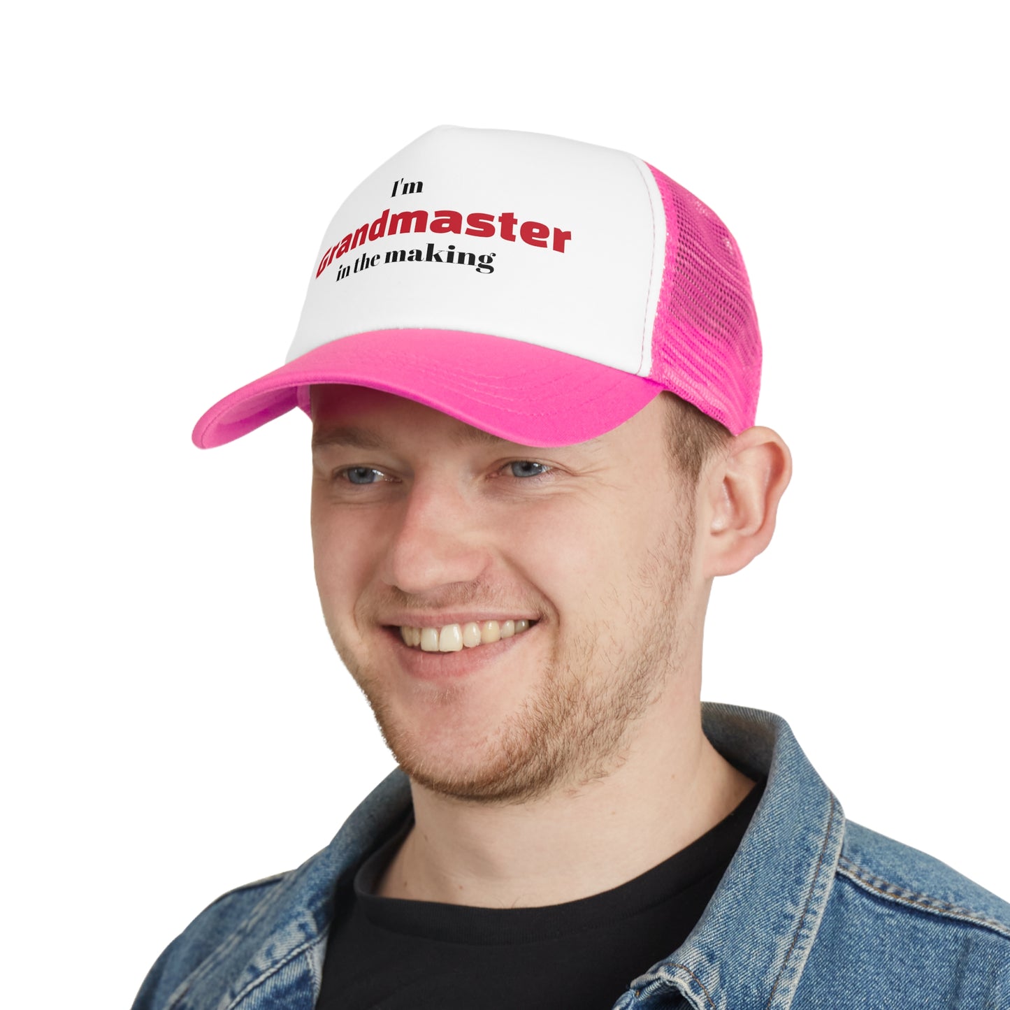 Cap | I'm Grandmaster in the making | Chess themed | Cool & Bold | Mesh Cap