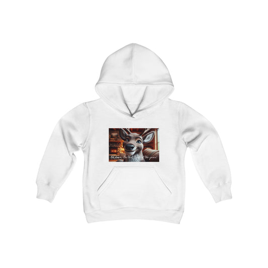 Boys' Hooded Sweatshirt - Oh Deer, It's That Time of the Year