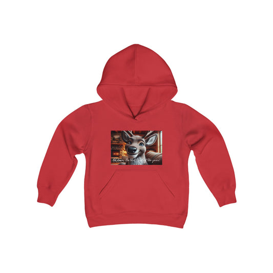 Girls' Hooded Sweatshirt - Oh Deer, It's That Time of the Year