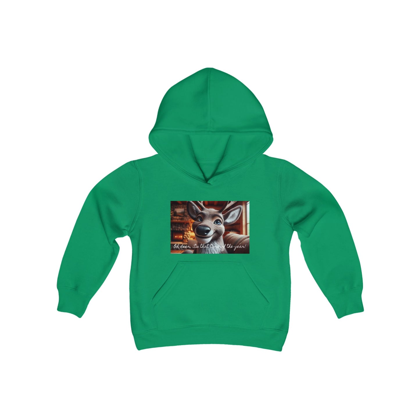 Girls' Hooded Sweatshirt - Oh Deer, It's That Time of the Year