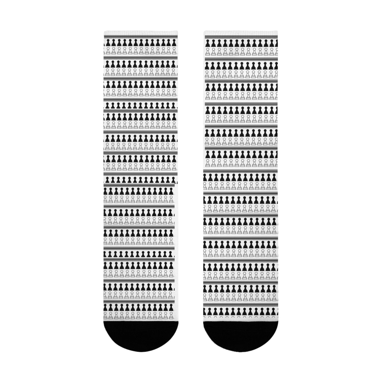 Fun Socks | Chess themed | Pawn Army | Cool & Stylish Sublimation Crew Socks (EU)