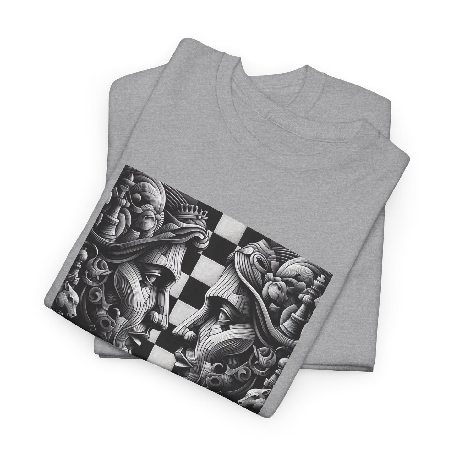 Women's T-Shirt | Strategize. Execute. Dominate. T-shirt | Bold | Chess themed | Women's Heavy Cotton Tee
