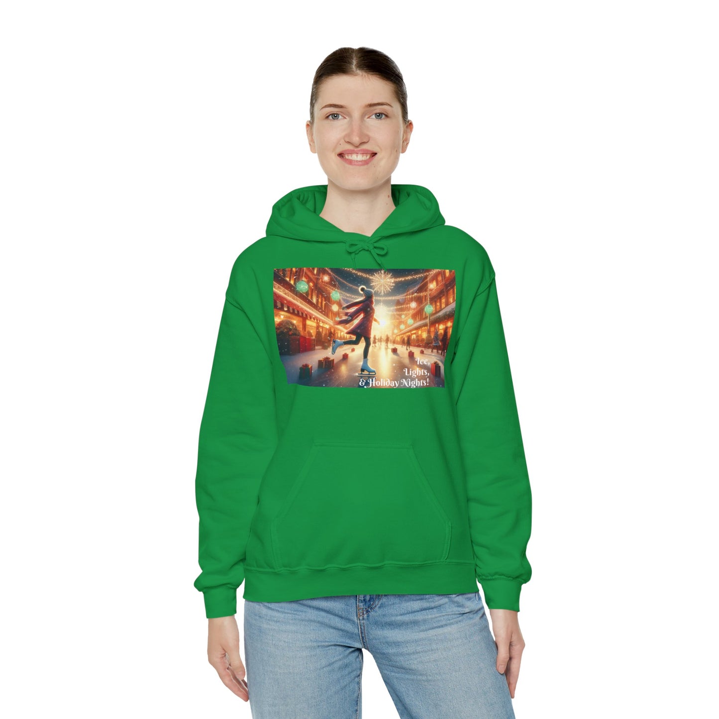 Women's Hooded Sweatshirt - Ice, Lights, & Holiday Nights!