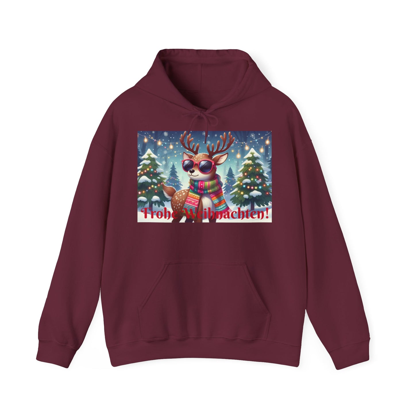 Men's Hooded Sweatshirt - Frohe Weihnachten!