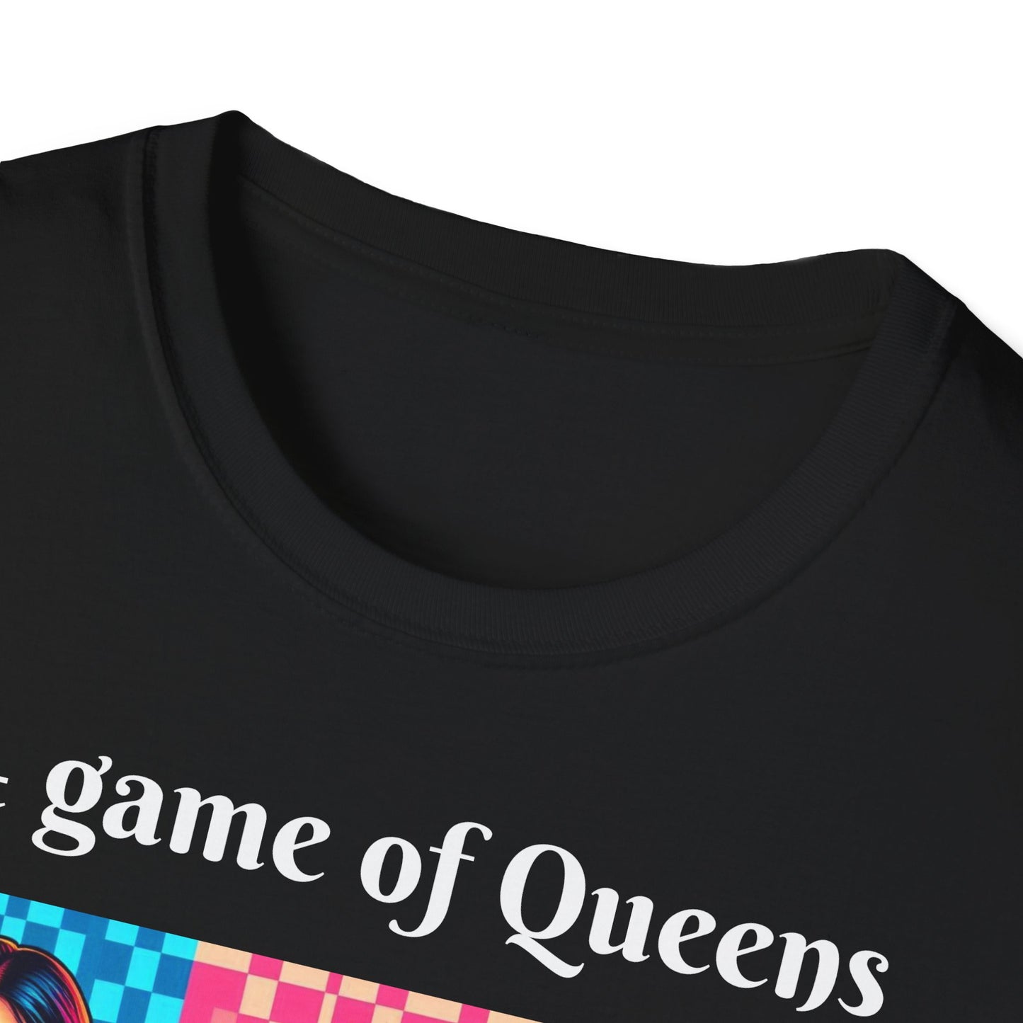 Women's T-Shirt | A Game of Queens. A Game for Queens. | Bold & Stylish | Chess themed | Women's Softstyle T-Shirt