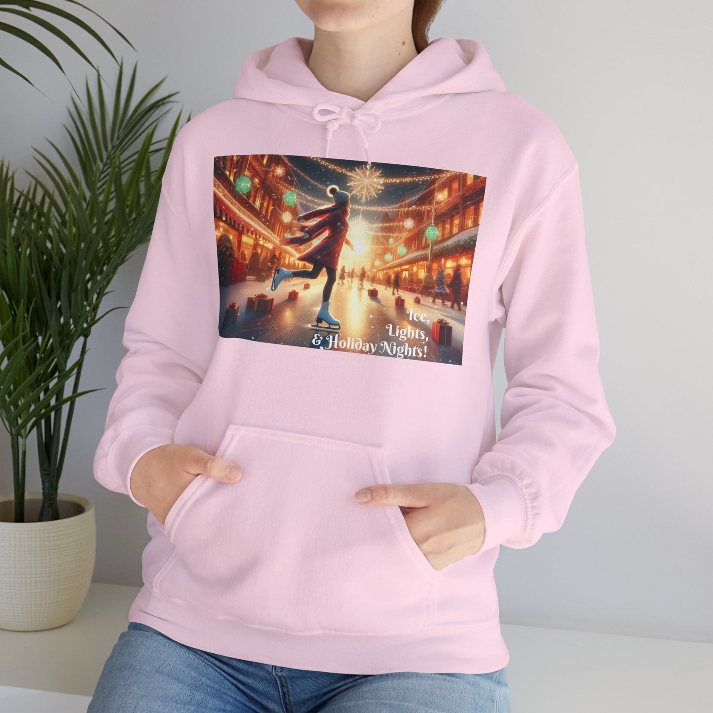 Women's Hooded Sweatshirt - Ice, Lights, & Holiday Nights!