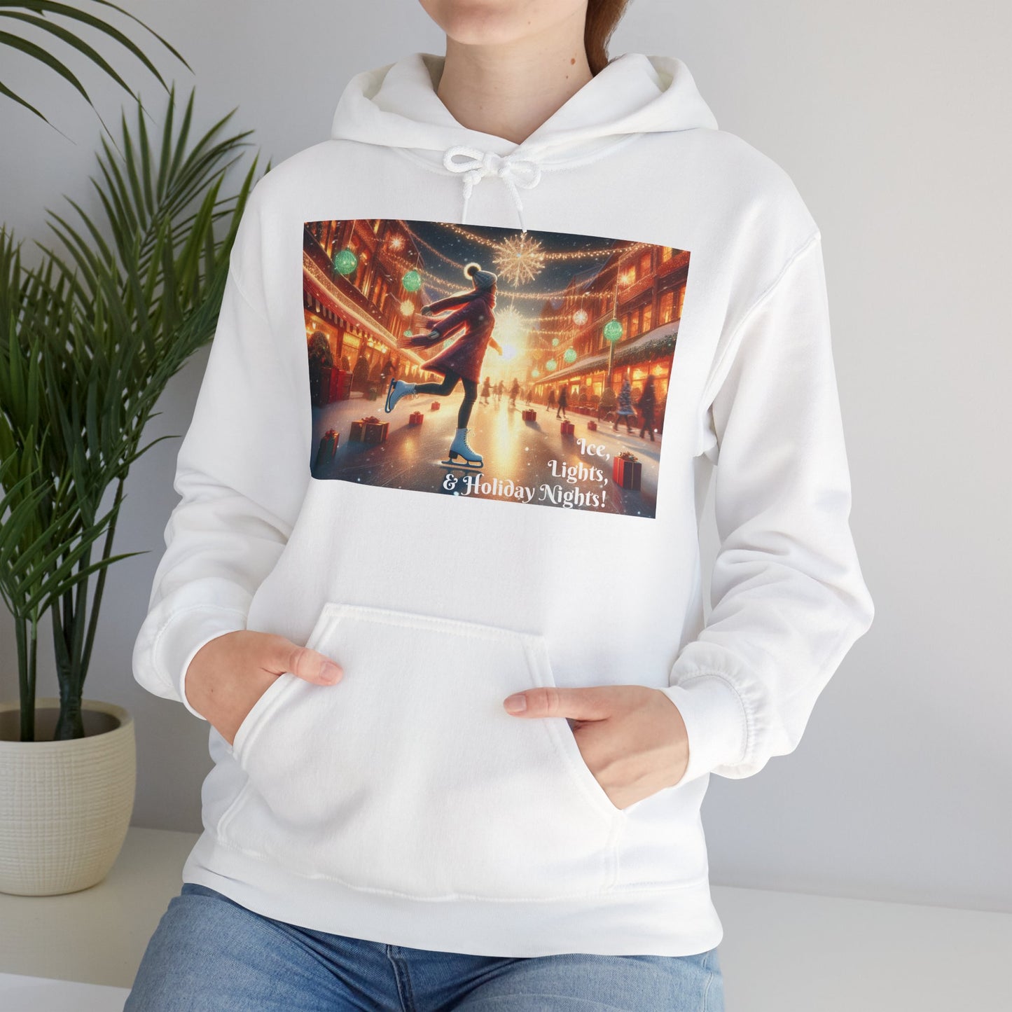 Women's Hooded Sweatshirt - Ice, Lights, & Holiday Nights!
