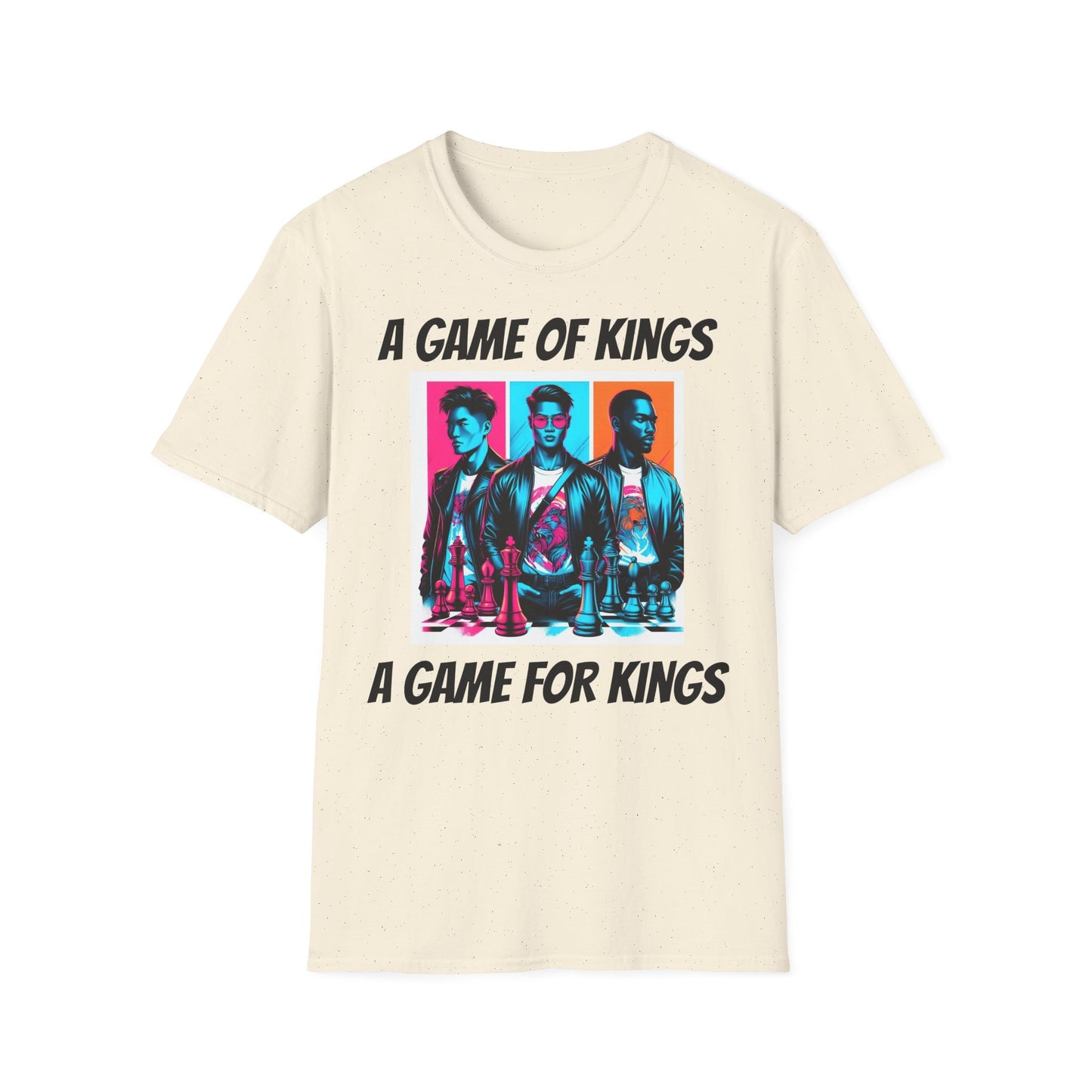 Men's T-Shirt | A Game of Kings. A Game for Kings | Bold & Stylish | Chess Themed | Men's Softstyle T-Shirt