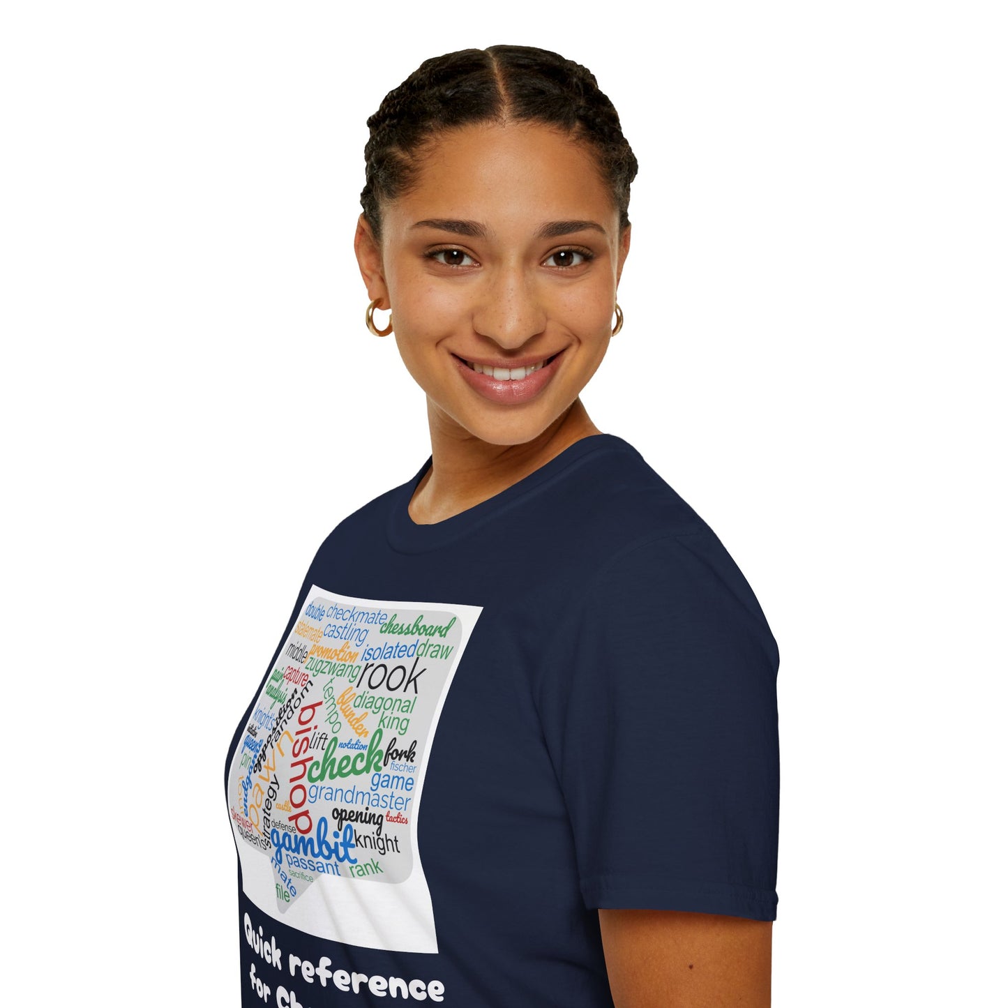 Women's T-Shirt | Quick Reference for Chess Talk | Funny | Chess themed | Women's Softstyle T-Shirt