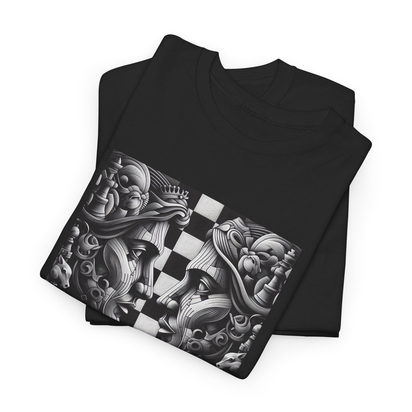 Women's T-Shirt | Strategize. Execute. Dominate. T-shirt | Bold | Chess themed | Women's Heavy Cotton Tee
