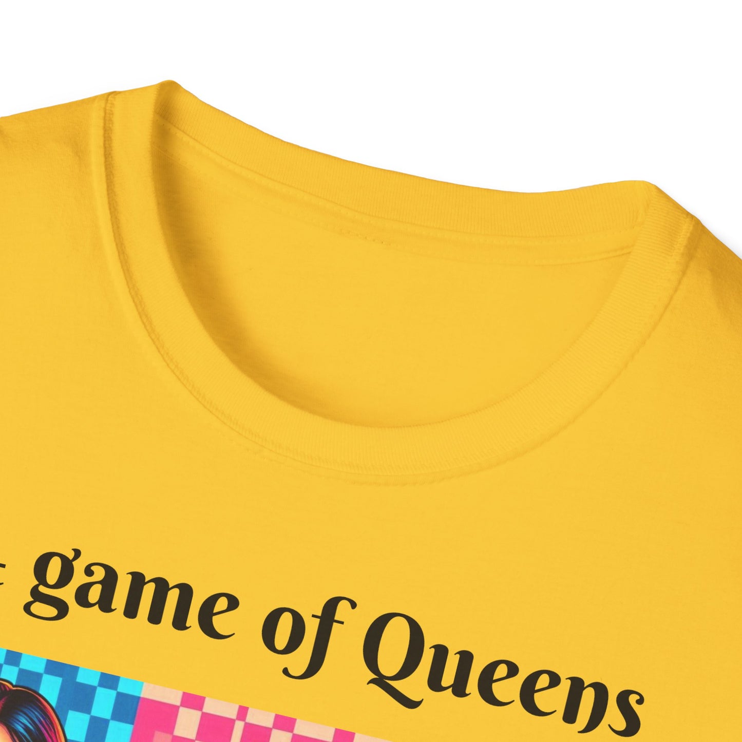 Women's T-Shirt | A Game of Queens. A Game for Queens. | Bold & Stylish | Chess themed | Women's Softstyle T-Shirt