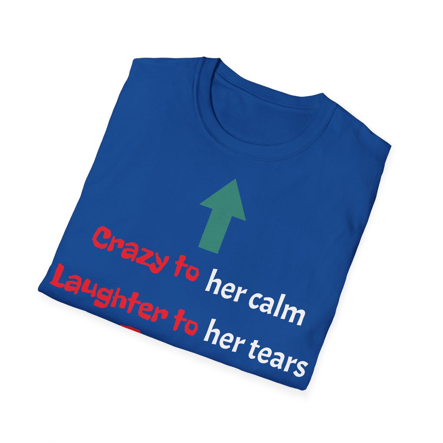Men's T-Shirt | Crazy to Her Calm, Laughter to Her Tears, BEST BROTHER EVER | Brother & Sister | India Themed | Men's Softstyle T-Shirt