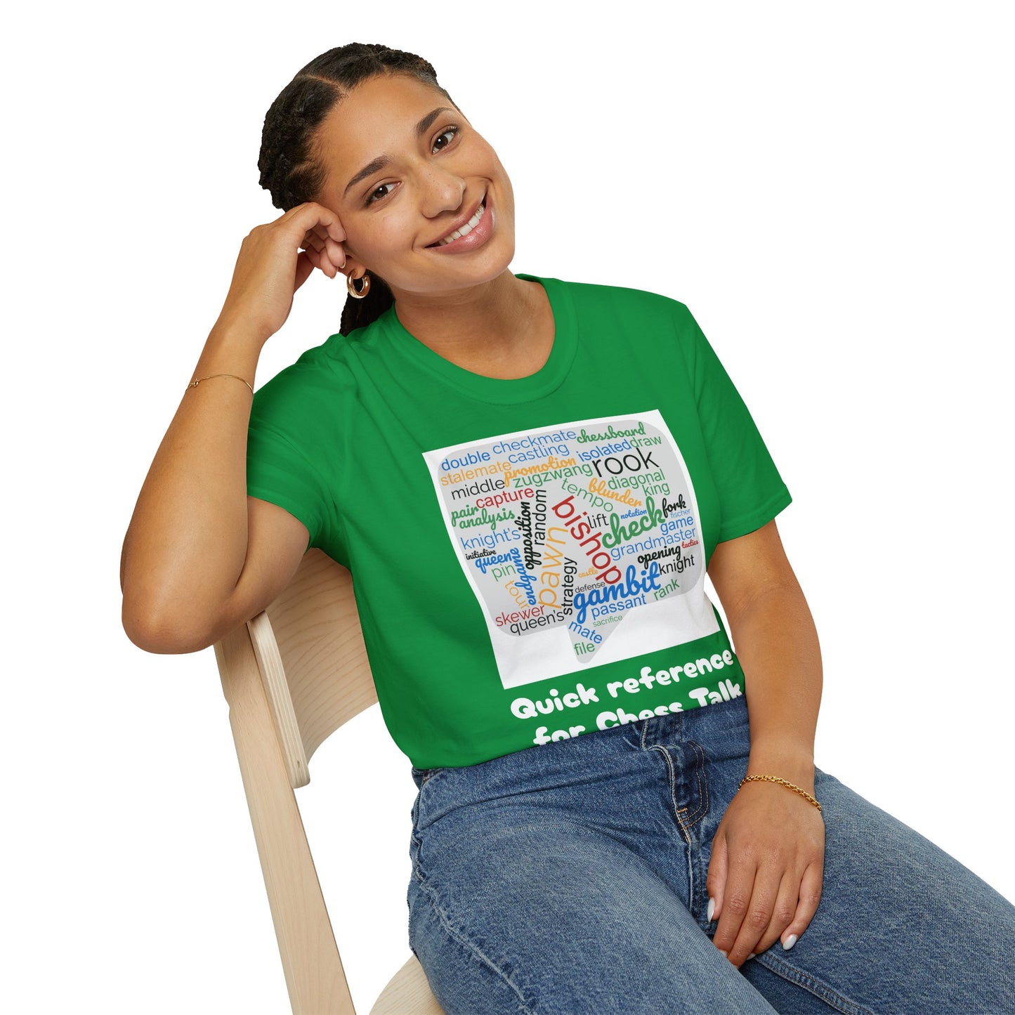 Women's T-Shirt | Quick Reference for Chess Talk | Funny | Chess themed | Women's Softstyle T-Shirt