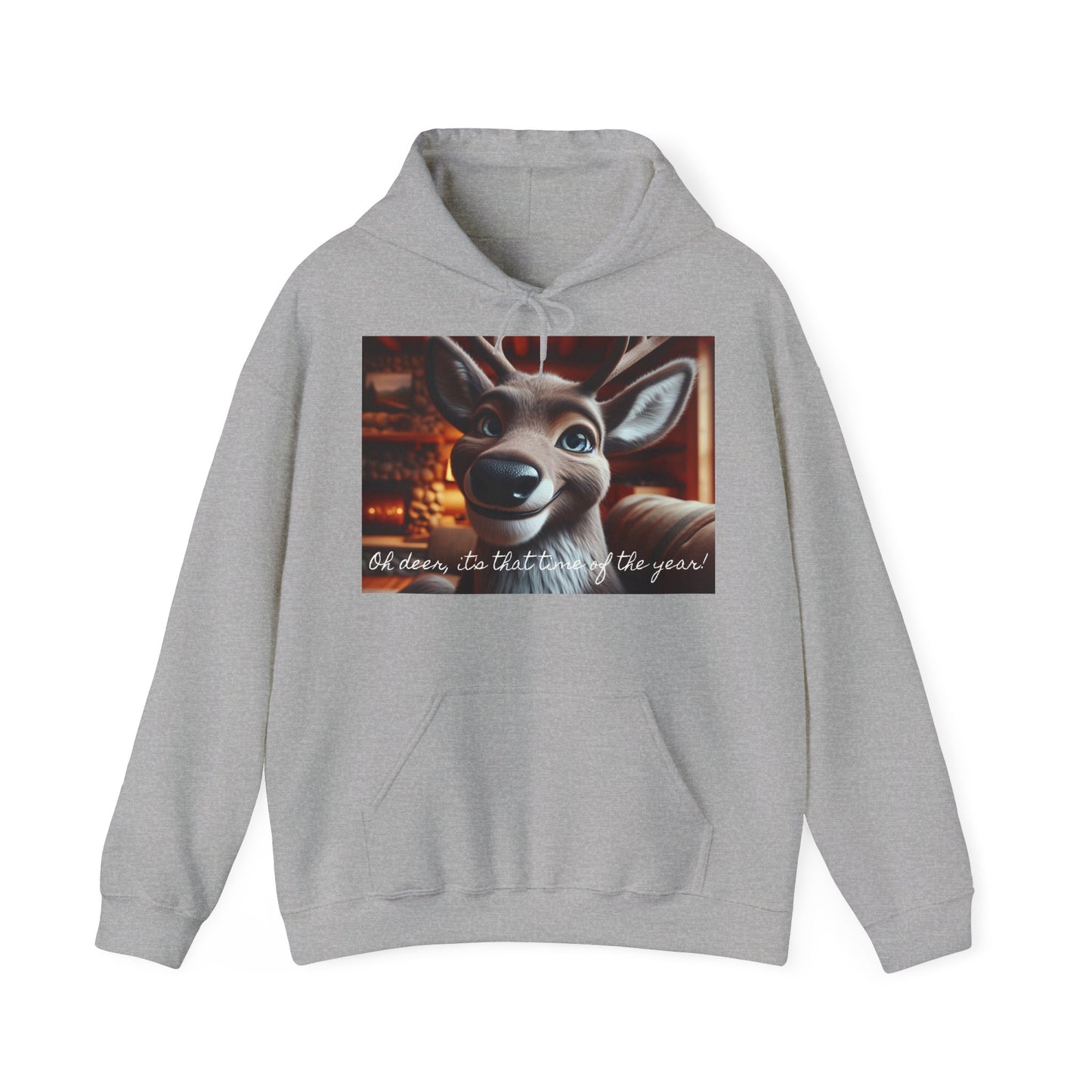 XXXL+ | Women's Hooded Sweatshirt - Oh deer, it's that time of the year!