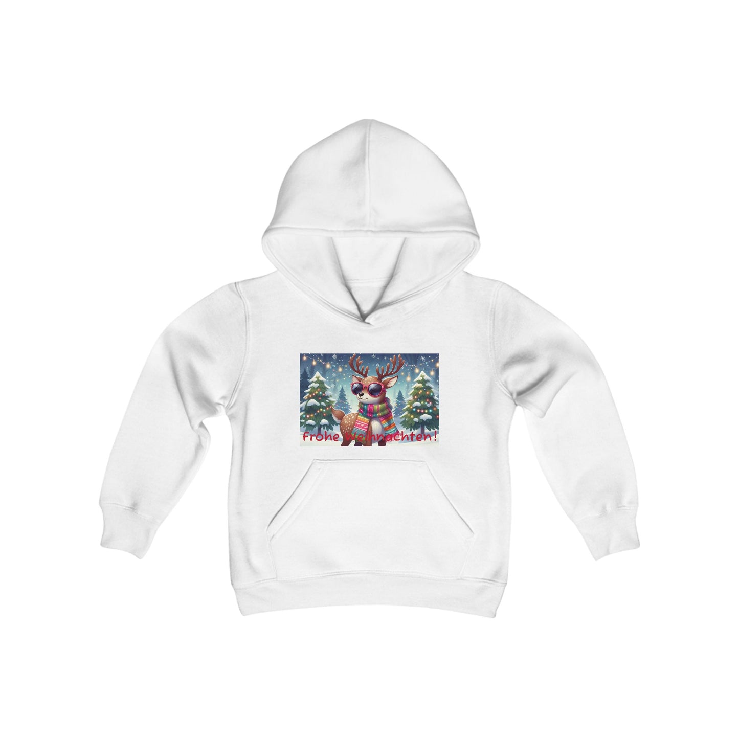 Girls' Hooded Sweatshirt - Frohe Weihnachten!