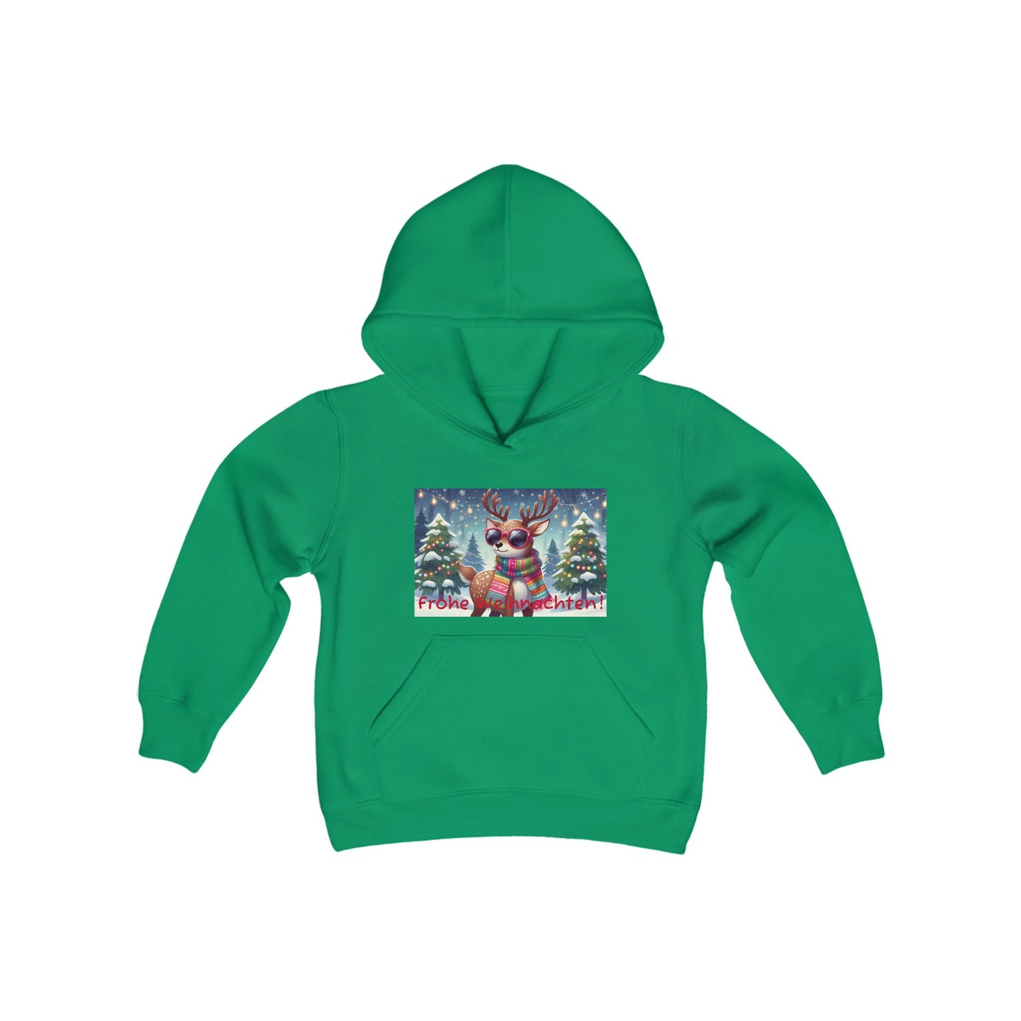 Boys' Hooded Sweatshirt - Frohe Weihnachten!