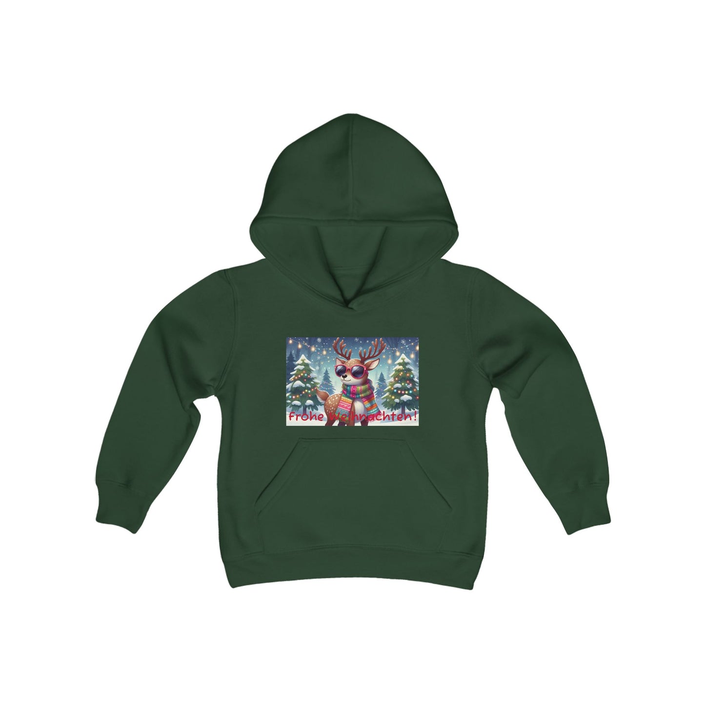 Boys' Hooded Sweatshirt - Frohe Weihnachten!