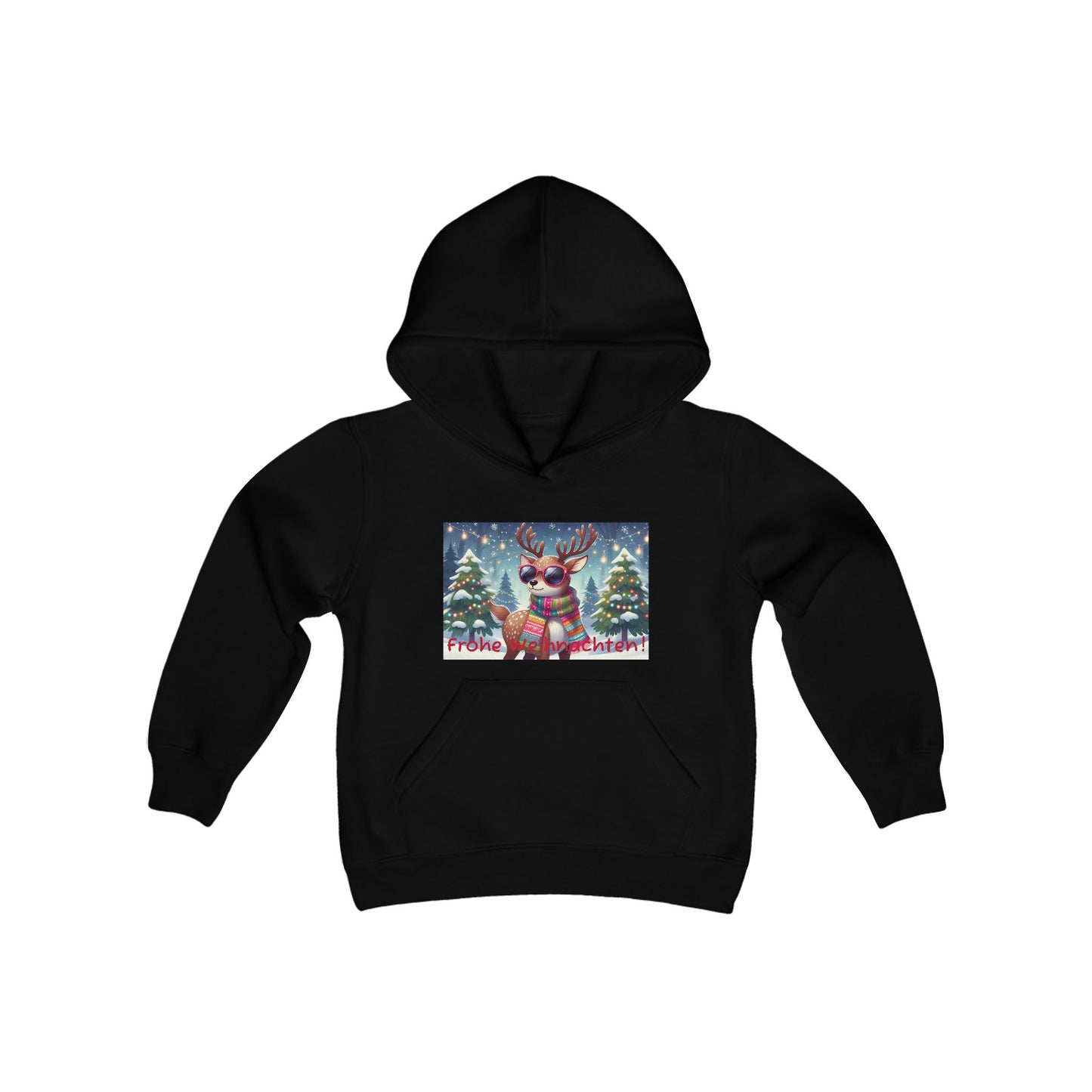 Girls' Hooded Sweatshirt - Frohe Weihnachten!