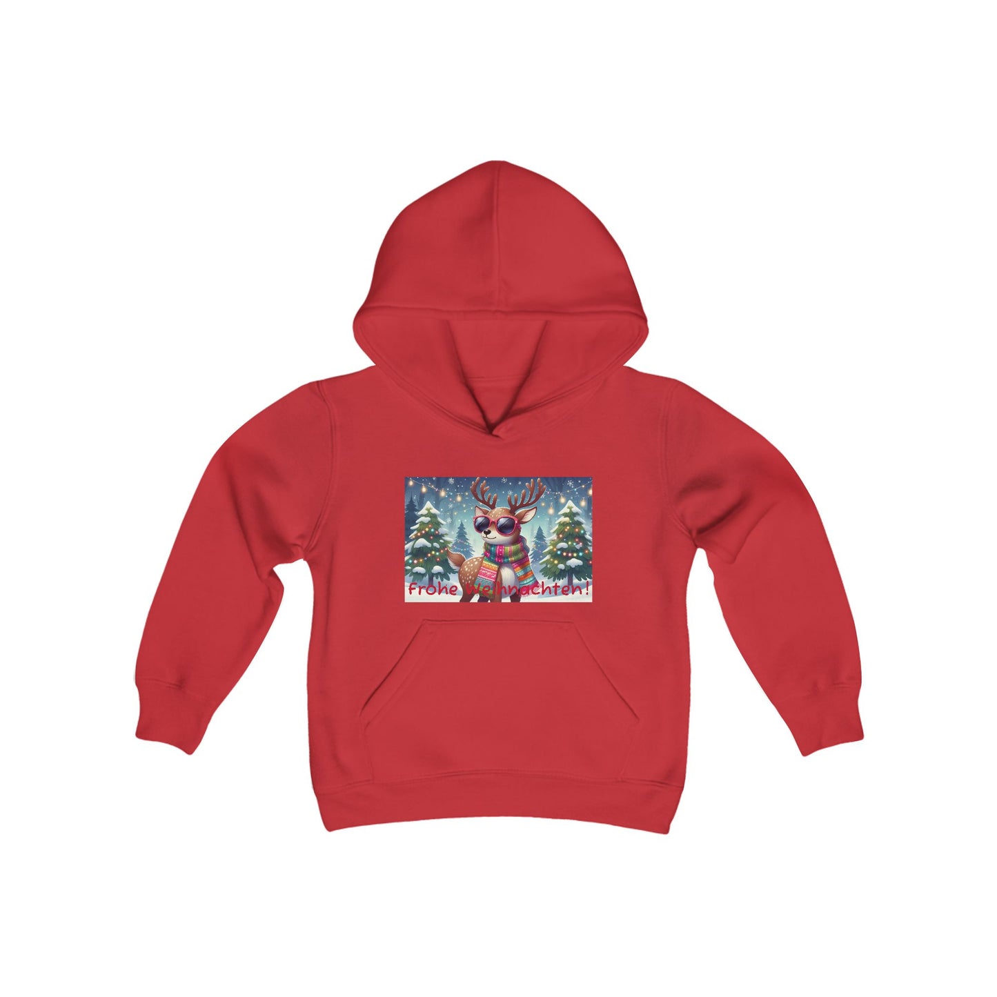 Boys' Hooded Sweatshirt - Frohe Weihnachten!