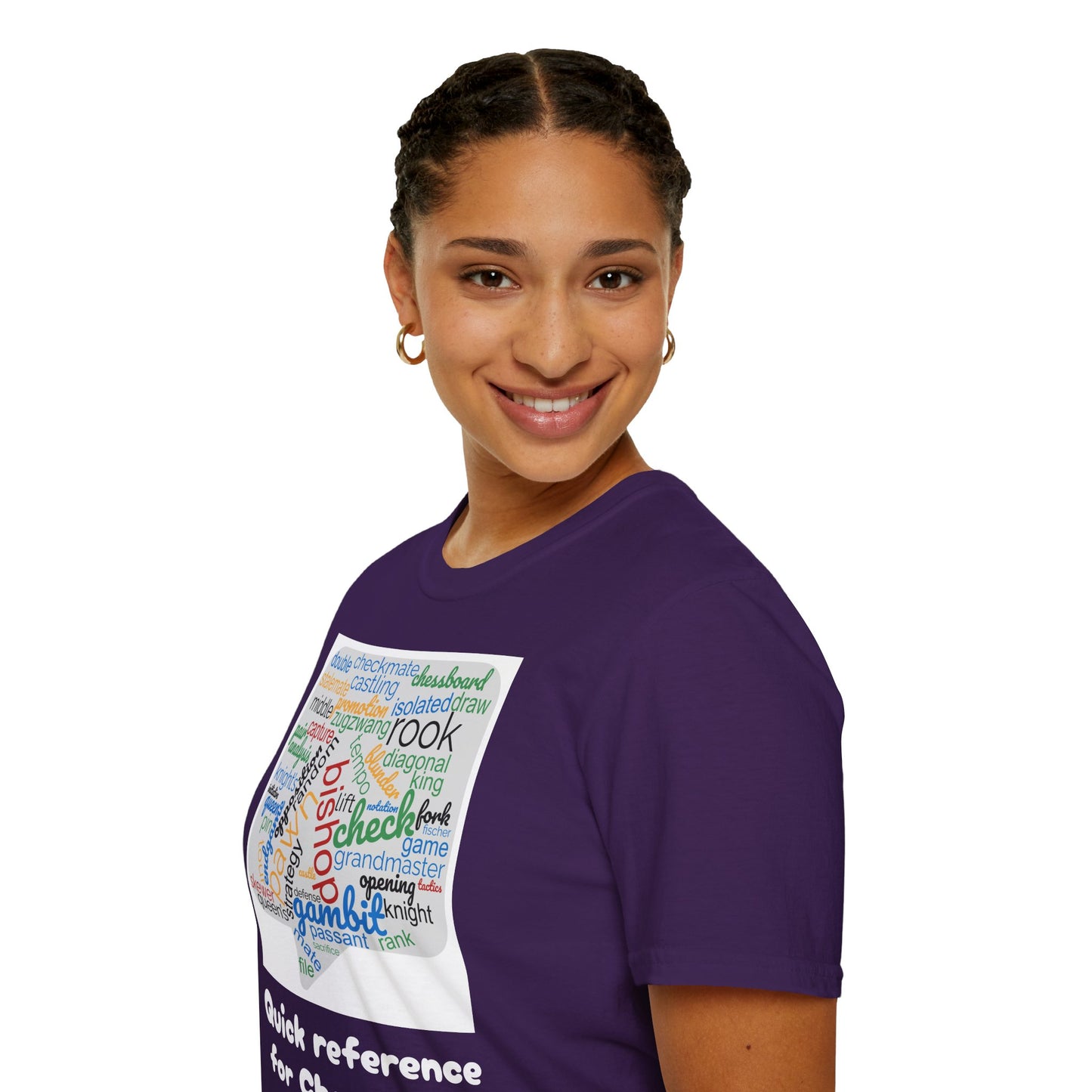 Women's T-Shirt | Quick Reference for Chess Talk | Funny | Chess themed | Women's Softstyle T-Shirt