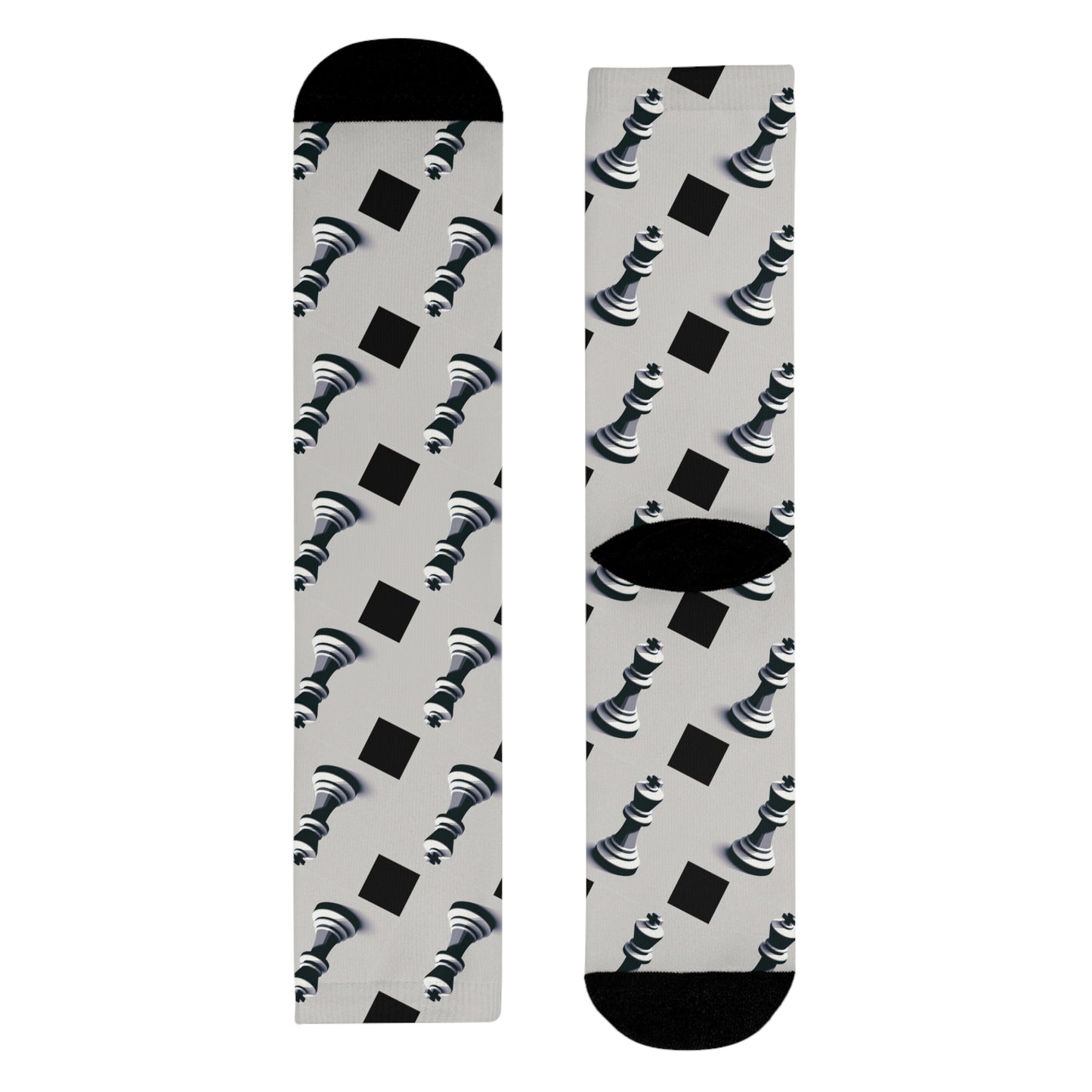 Fun Socks | Chess themed | Cool & Stylish Sublimation Crew Socks (EU)