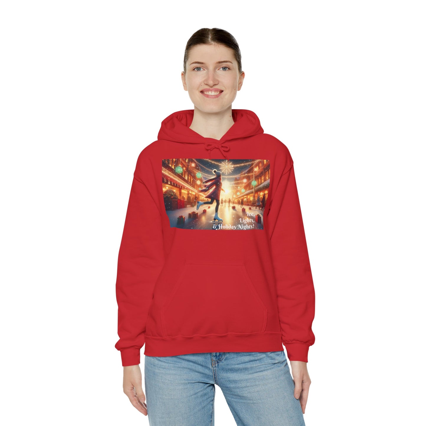Women's Hooded Sweatshirt - Ice, Lights, & Holiday Nights!