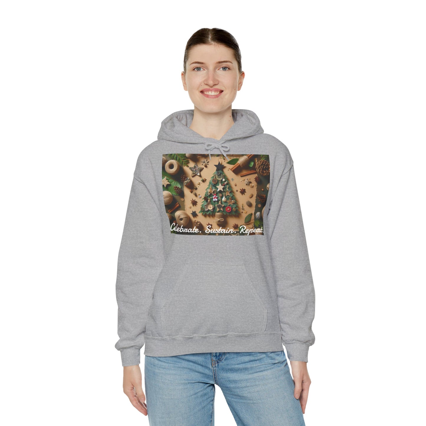 XXXL+ | Women's Hooded Sweatshirt - Celebrate. Sustain. Repeat.