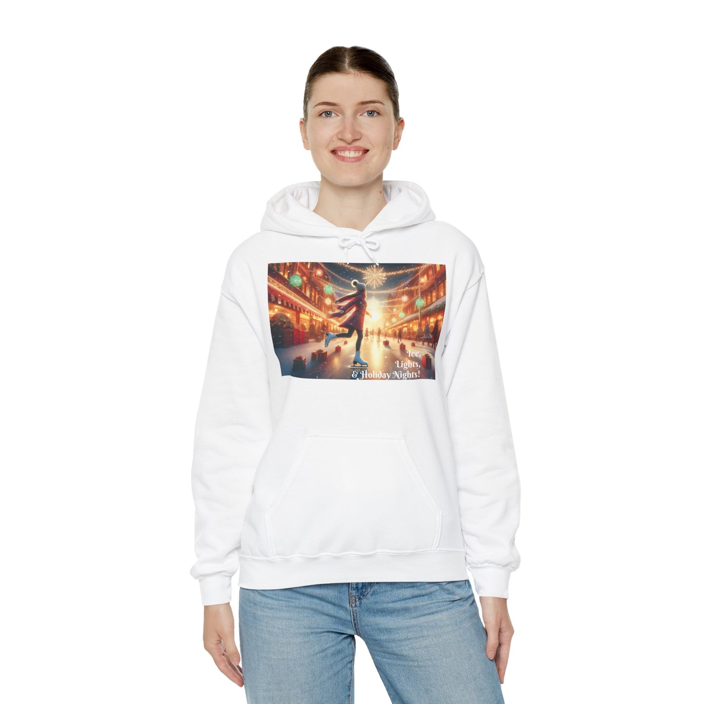 Women's Hooded Sweatshirt - Ice, Lights, & Holiday Nights!