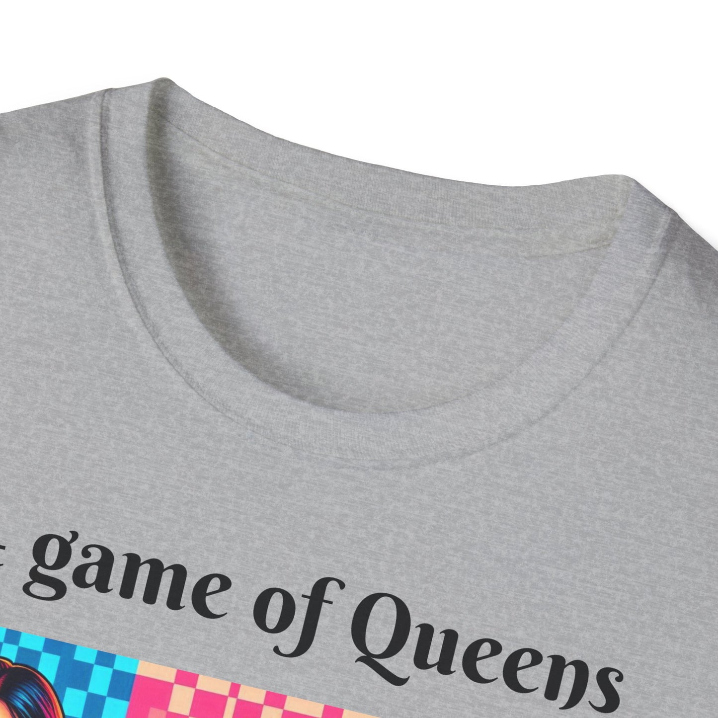 Women's T-Shirt | A Game of Queens. A Game for Queens. | Bold & Stylish | Chess themed | Women's Softstyle T-Shirt