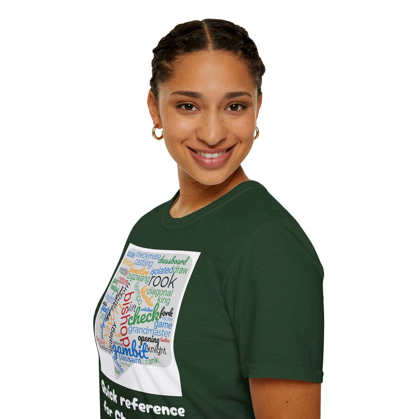 Women's T-Shirt | Quick Reference for Chess Talk | Funny | Chess themed | Women's Softstyle T-Shirt