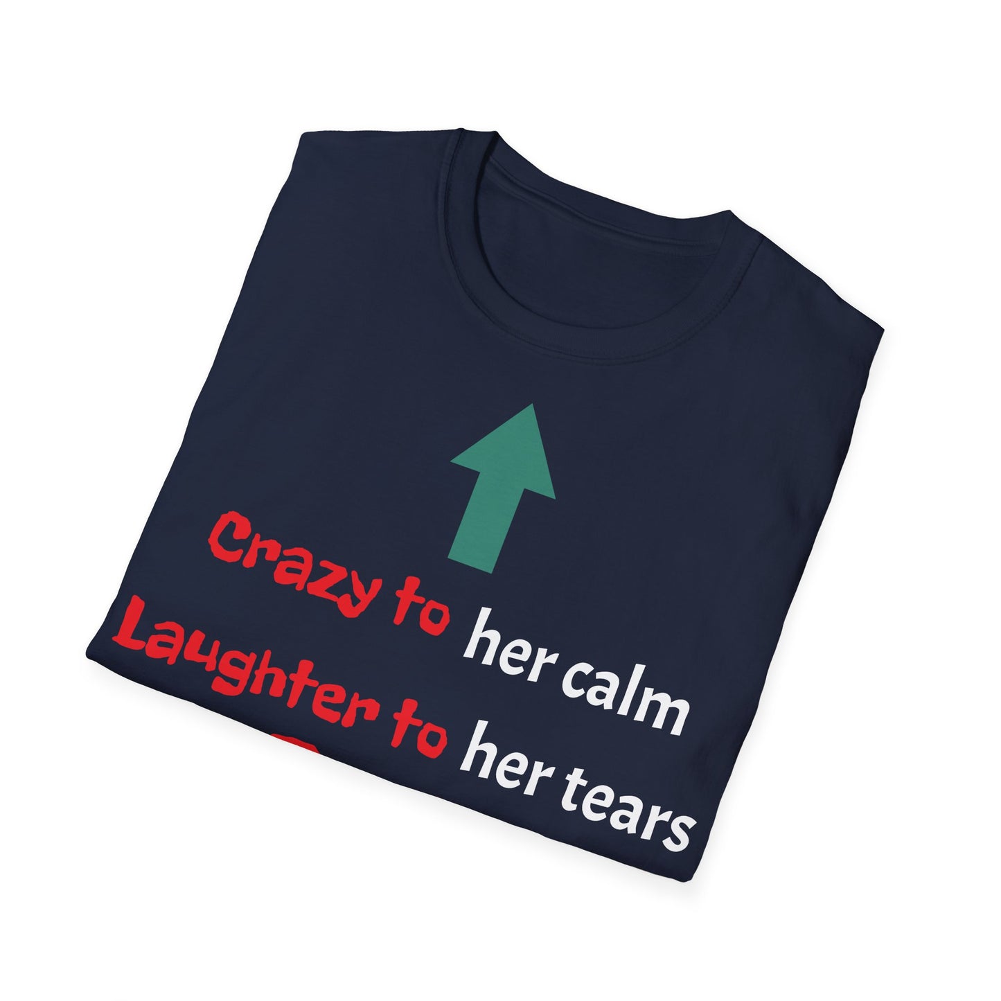 Men's T-Shirt | Crazy to Her Calm, Laughter to Her Tears, BEST BROTHER EVER | Brother & Sister | India Themed | Men's Softstyle T-Shirt