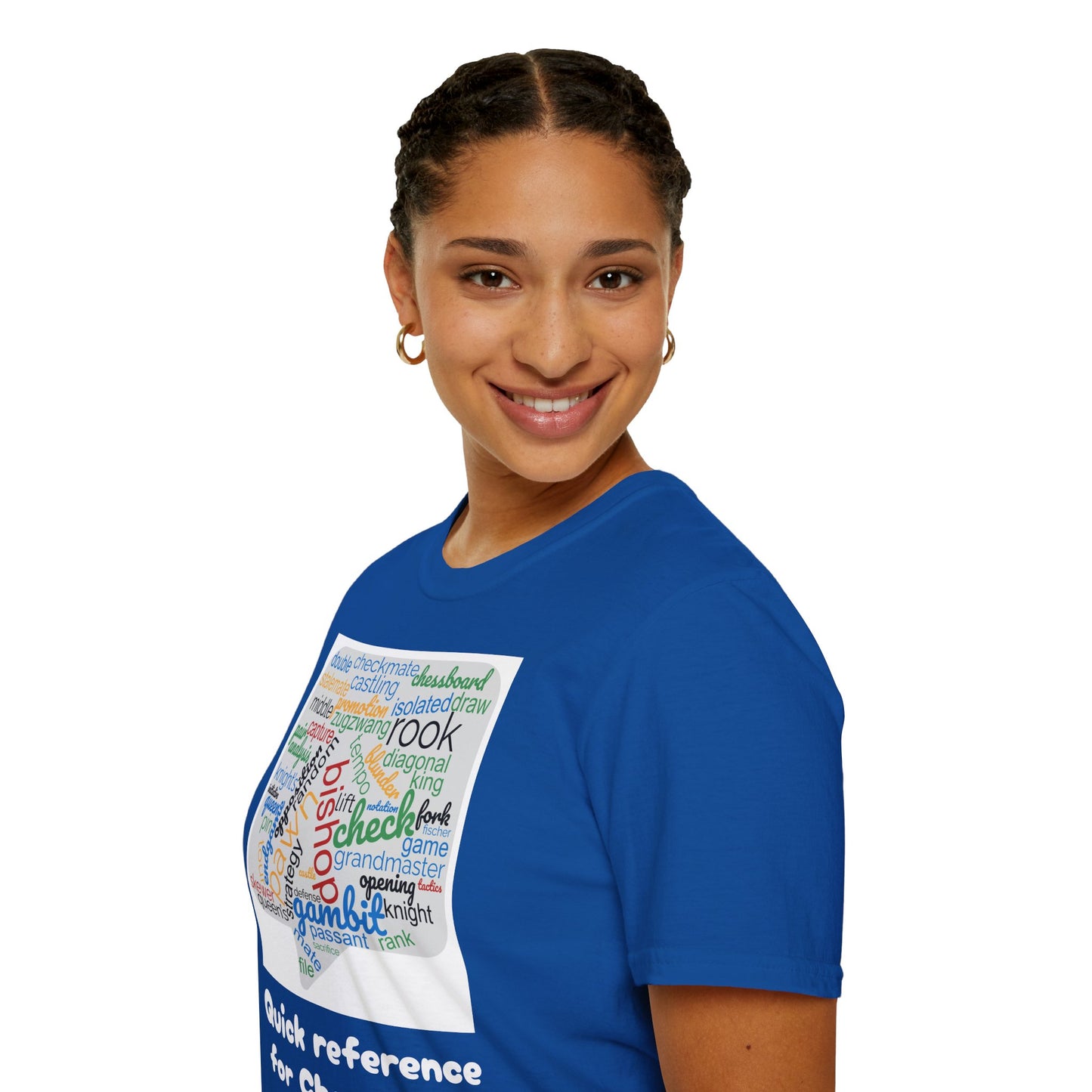 Women's T-Shirt | Quick Reference for Chess Talk | Funny | Chess themed | Women's Softstyle T-Shirt