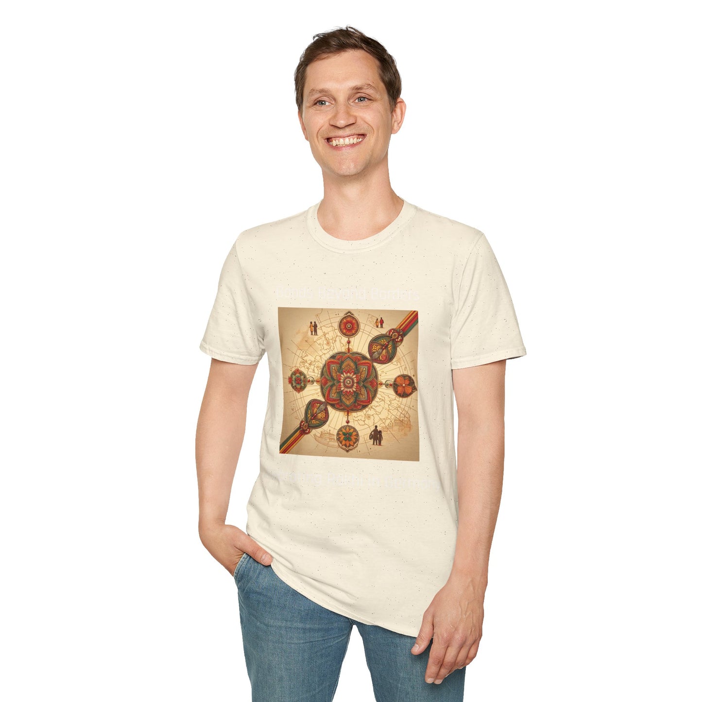 Rakhi Men's T-Shirt | Bonds Beyond Borders | Celebrating Rakhi in Germany | Men's Softstyle T-Shirt
