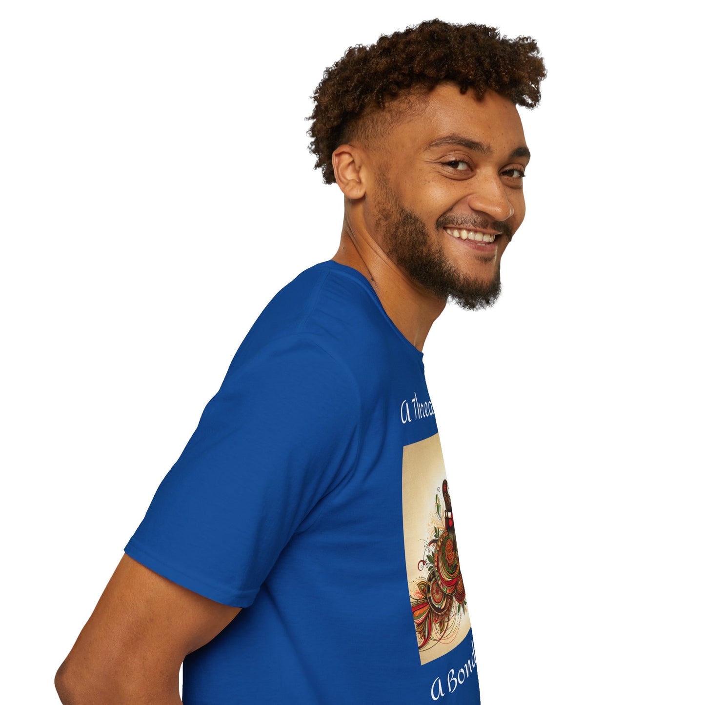 Men's T-Shirt | A Thread of Love. A Bond for Life | Brother & Sister | India Themed | Men's Softstyle T-Shirt