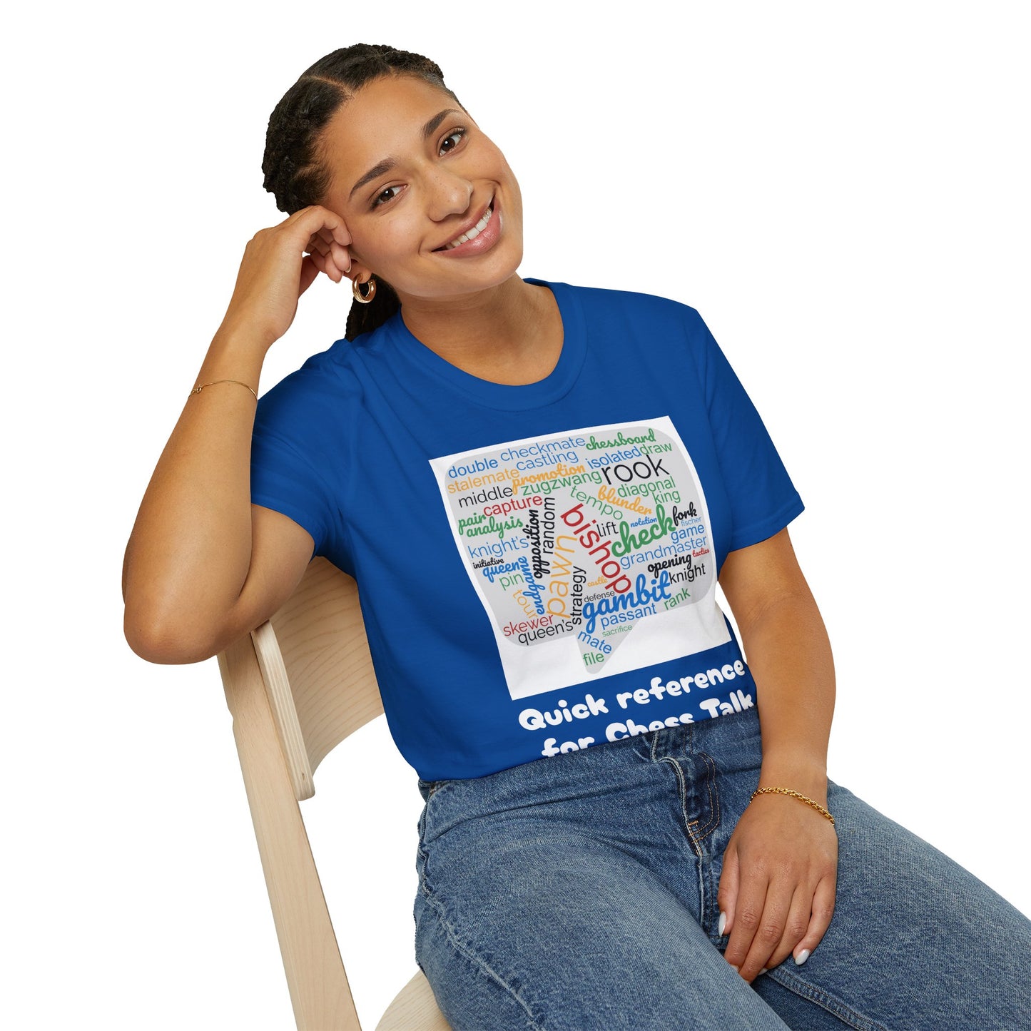 Women's T-Shirt | Quick Reference for Chess Talk | Funny | Chess themed | Women's Softstyle T-Shirt