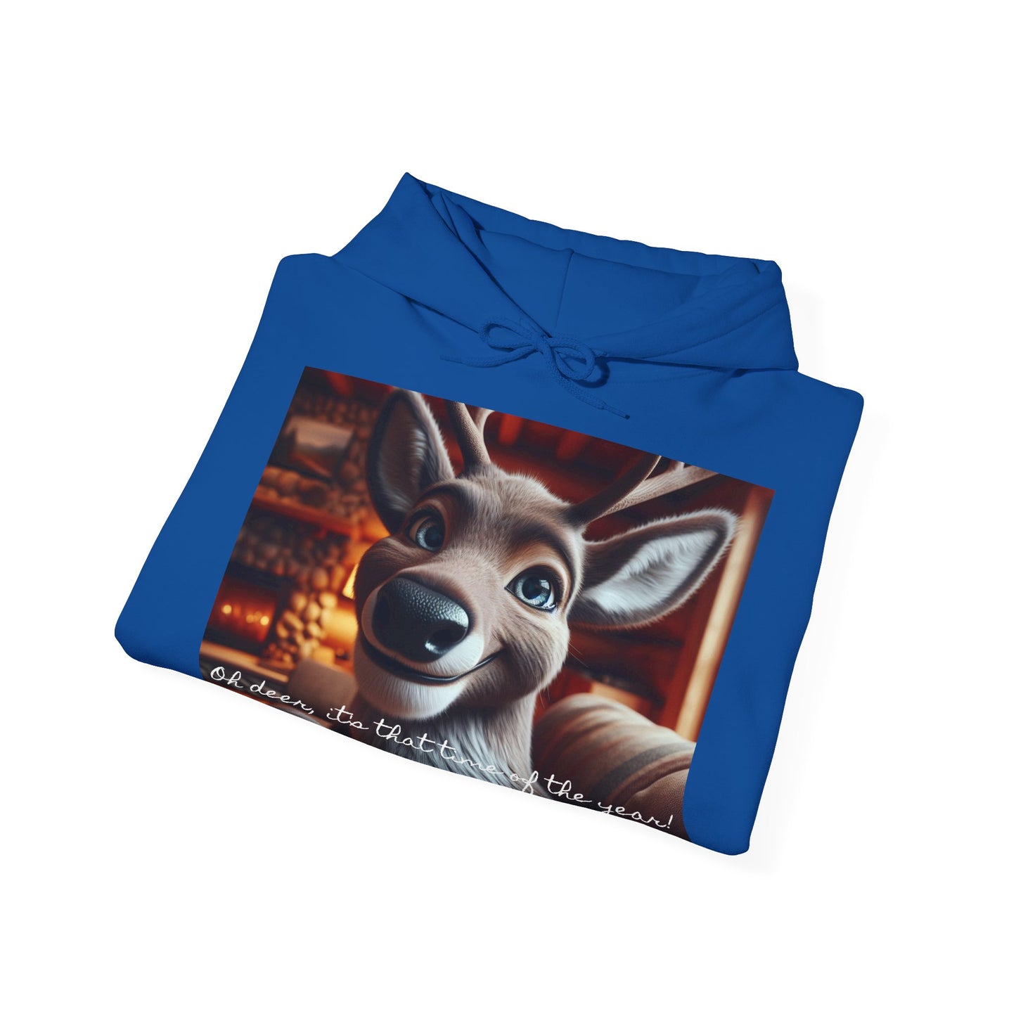 XXXL+ | Women's Hooded Sweatshirt - Oh deer, it's that time of the year!