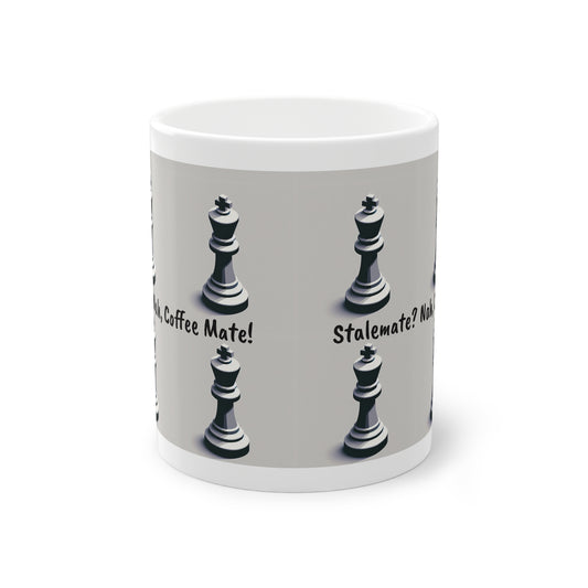 Coffee Mug | Stalemate? Nah, Coffee mate! | Funny | Chess themed Coffee Mug | | Standard Mug, 11oz