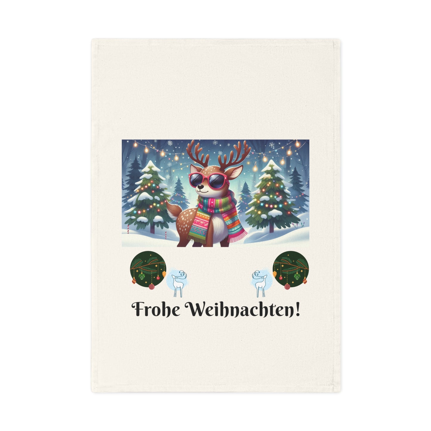 Kitchen Tea Towel - Frohe Weihnachten!