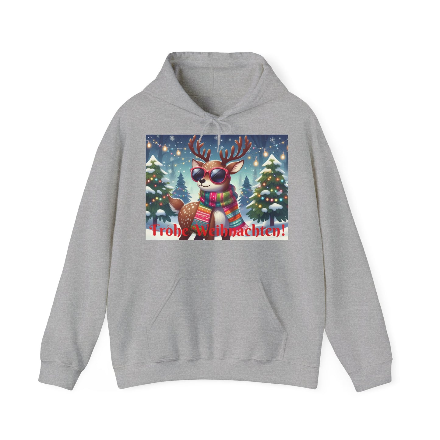 XXXL+ | Men's Hooded Sweatshirt - Frohe Weihnachten!