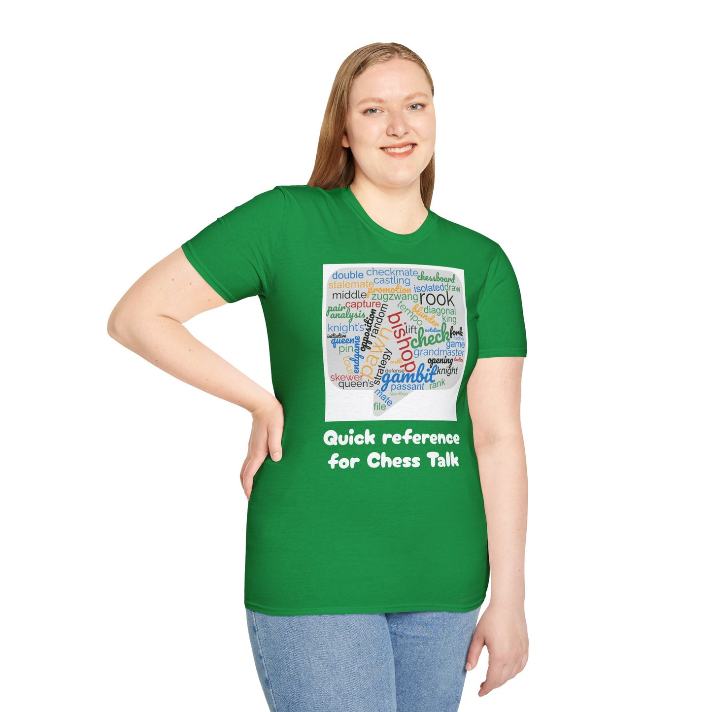Women's T-Shirt | Quick Reference for Chess Talk | Funny | Chess themed | Women's Softstyle T-Shirt