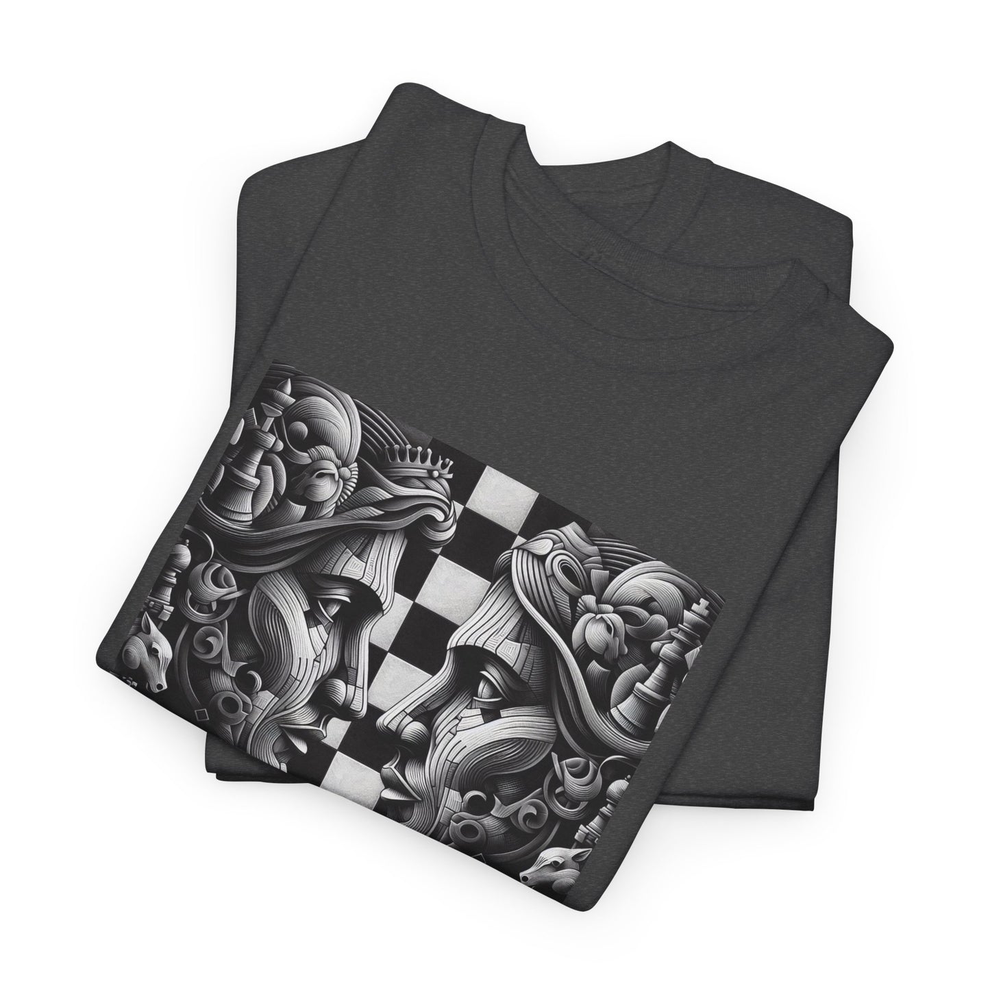 Women's T-Shirt | Strategize. Execute. Dominate. T-shirt | Bold | Chess themed | Women's Heavy Cotton Tee