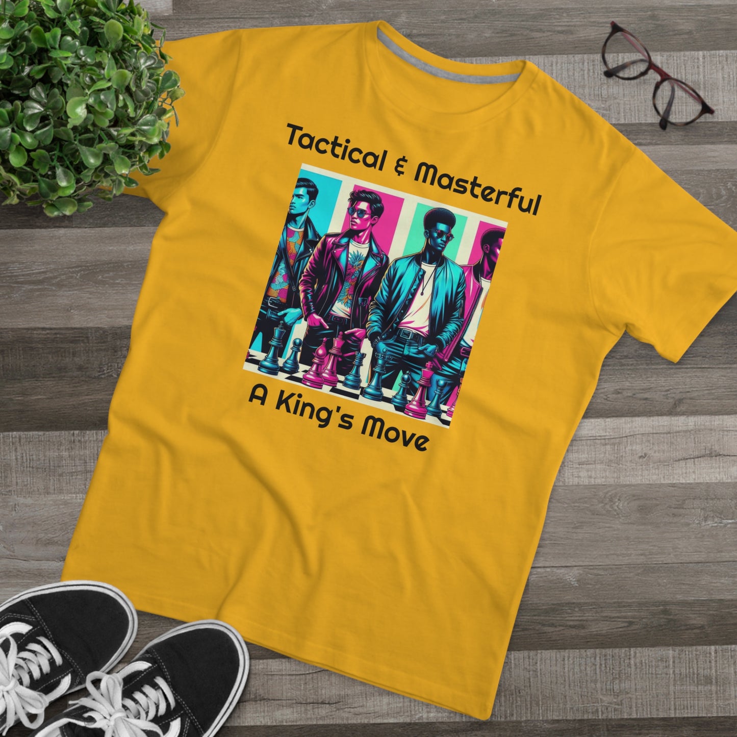 Men's T-Shirt | Tactical & Masterful - A King's Move | Bold & Stylish | Chess Themed | Men's Modern-fit Tee